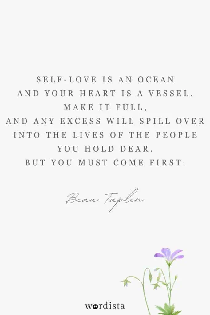 poetry beau taplin poem self love