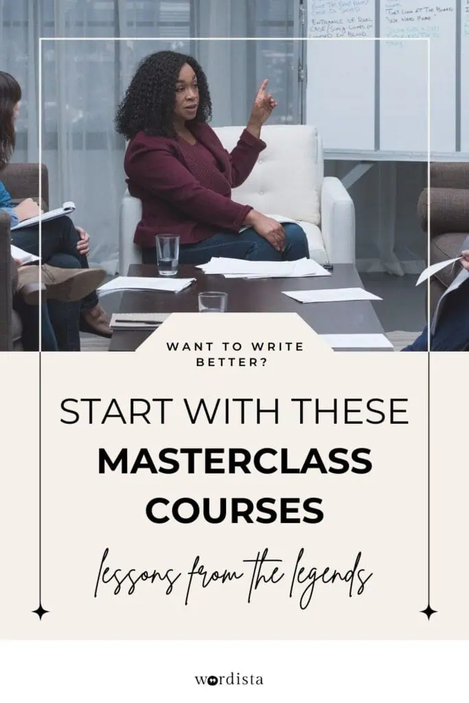 shonda rhimes teaching a class with text start with these masterclass courses lessons from the legends